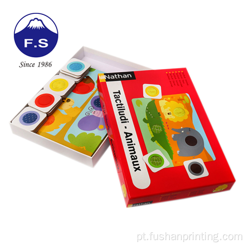 Cartões de flash de impressão educacional para crianças